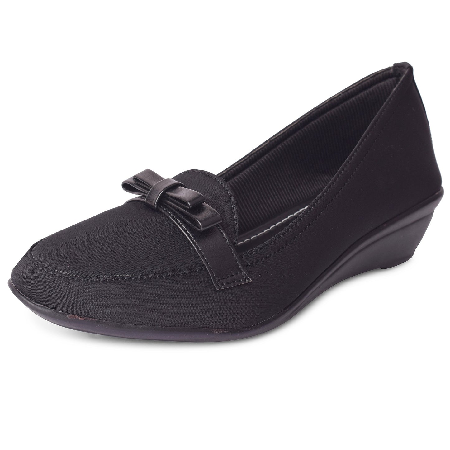 Elegant & Versatile Bow Design Wedge Heel Ballerinas