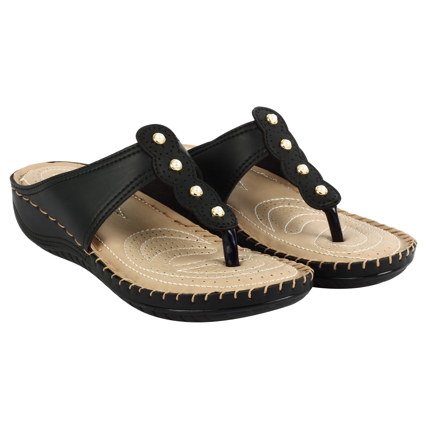 Classic & Graceful Pearly Design Doctor Slippers