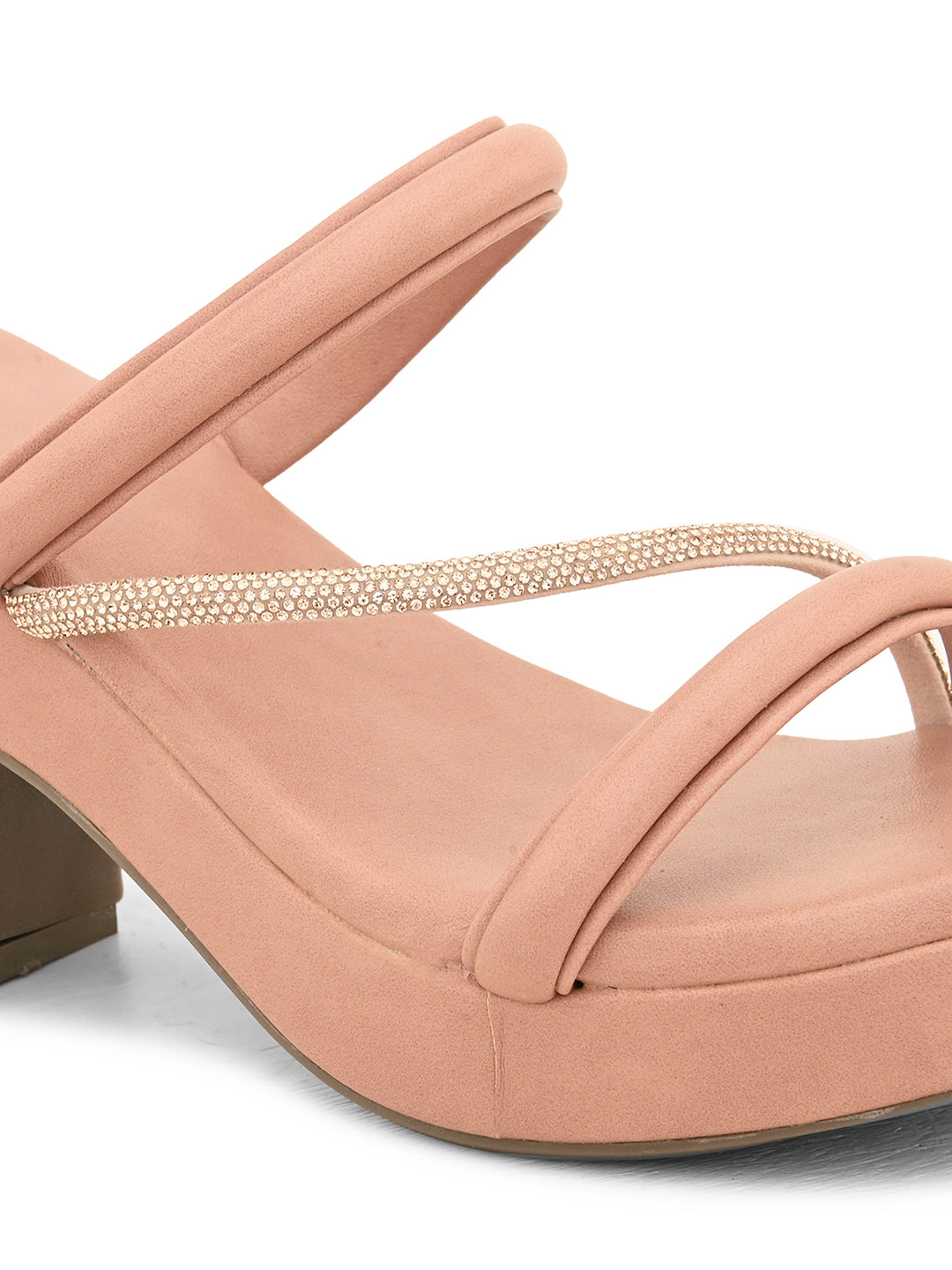 Stylish & Fancy With Ankle Strap Block Heel Sandals