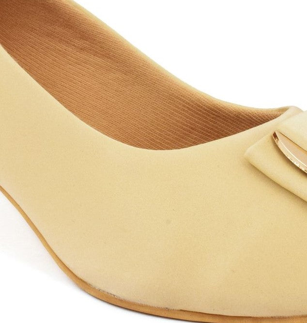 Classy & Eye-Catching Pencil Heel Ballerinas With Stylish Buckle