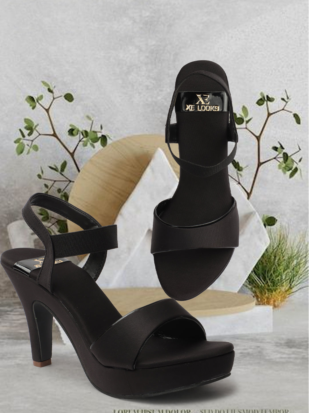 Stylish Glamorous Design Cut High Heels Sandals (4 Inches Heel