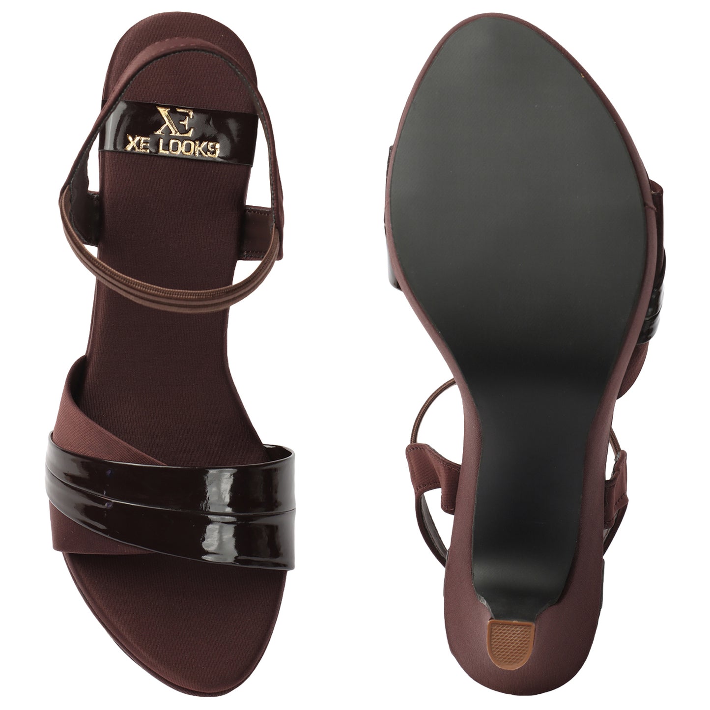 Graceful & Exquisite Design Cut Heels Sandals (4 Inches Heel)