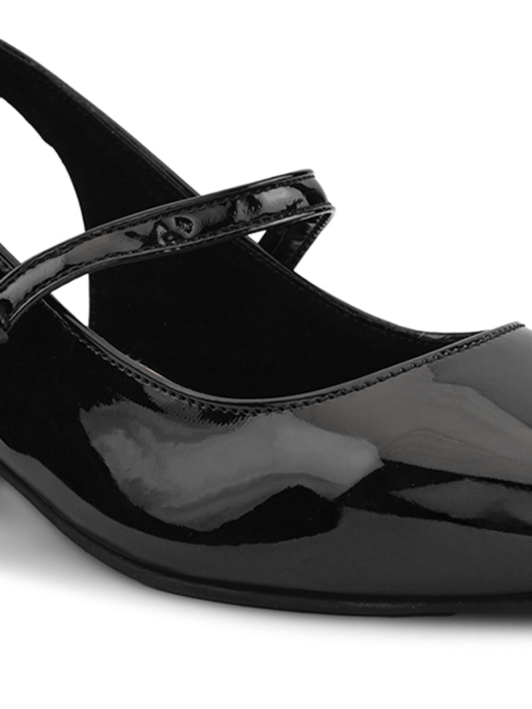 Elegant Slingback Block Heels with Bow Detail