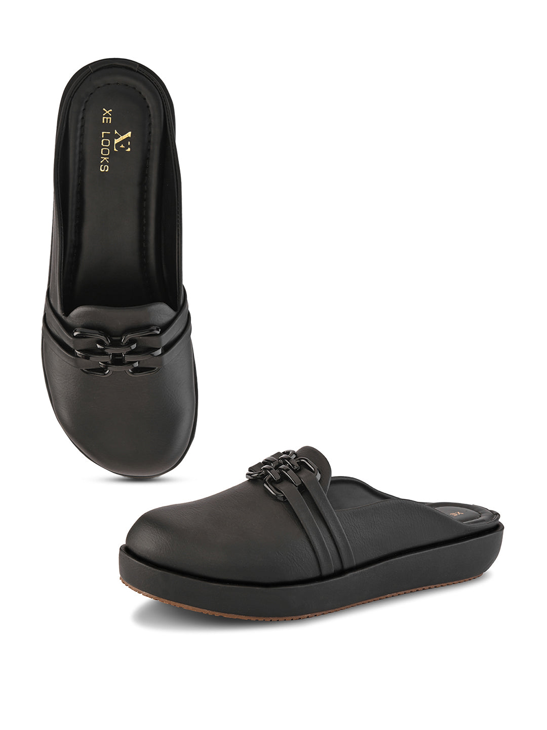 Slip-On Mules with Cushioned Footbed