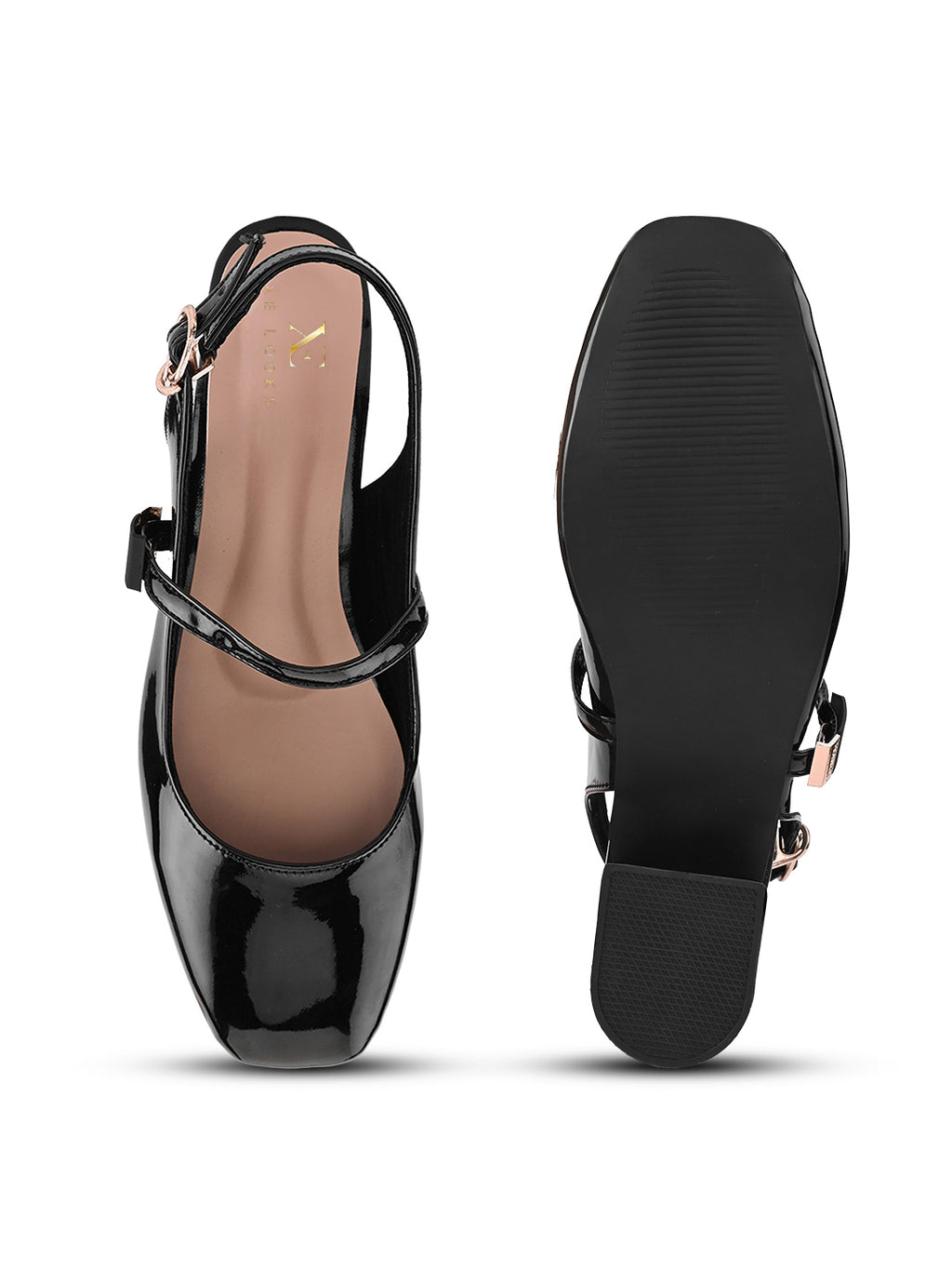 Elegant Slingback Block Heels with Bow Detail