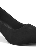 Elegant with a soft suede finish heels