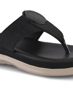 Embellishment Buckle Detail Comfort Toe-Ring Slippers