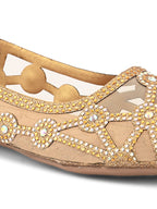 Elegant Rhinestone Embellished Flats