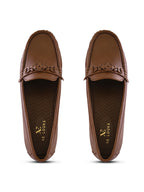 Classic Buckle Accent Comfort Wedge Heel Loafers