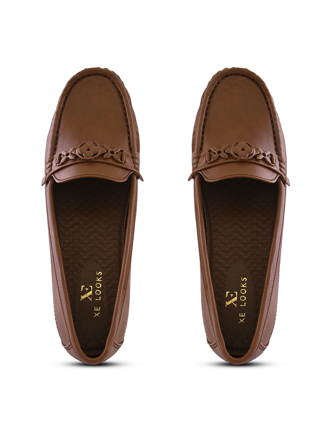 Classic Buckle Accent Comfort Wedge Heel Loafers