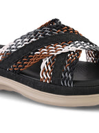 Criss-Cross Braided Strap Doctor Slippers
