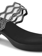 Elegant Toe-Ring Slip-On Sandals Comfort Sandals