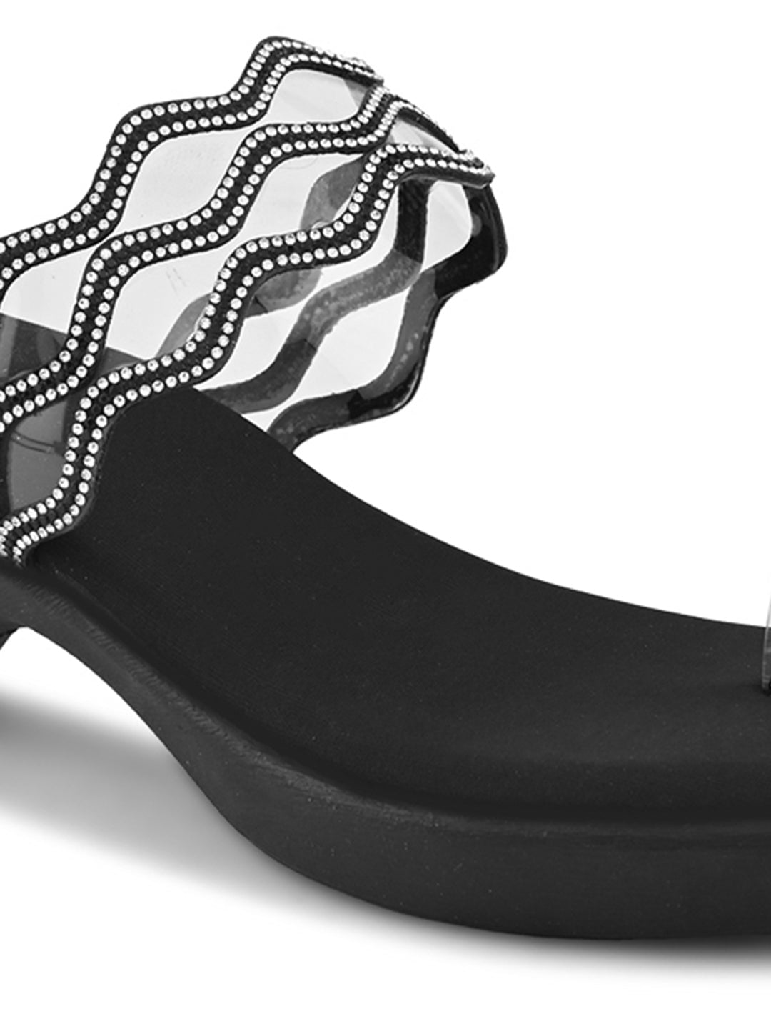 Elegant Toe-Ring Slip-On Sandals Comfort Sandals