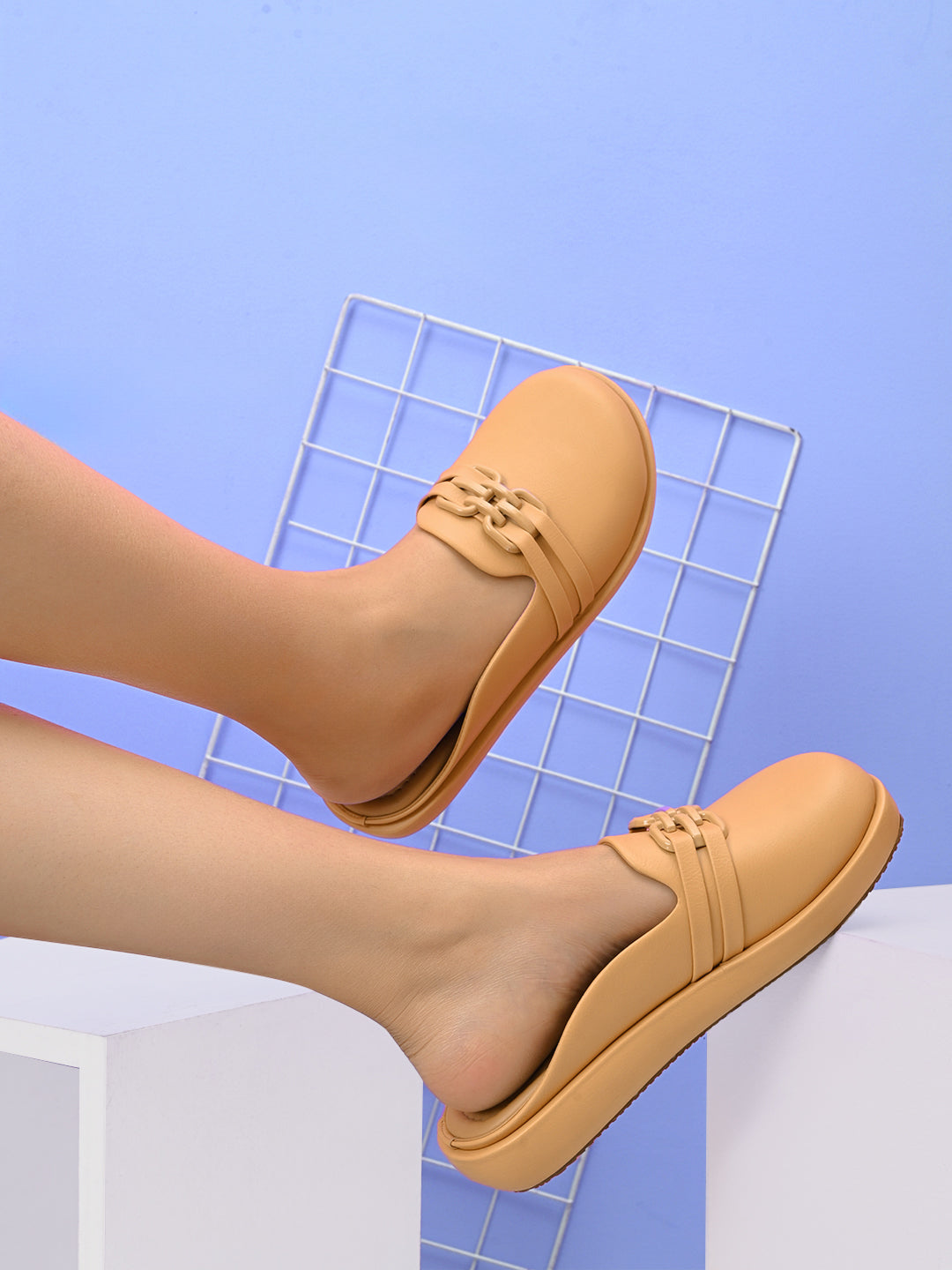 Slip-On Mules with Cushioned Footbed