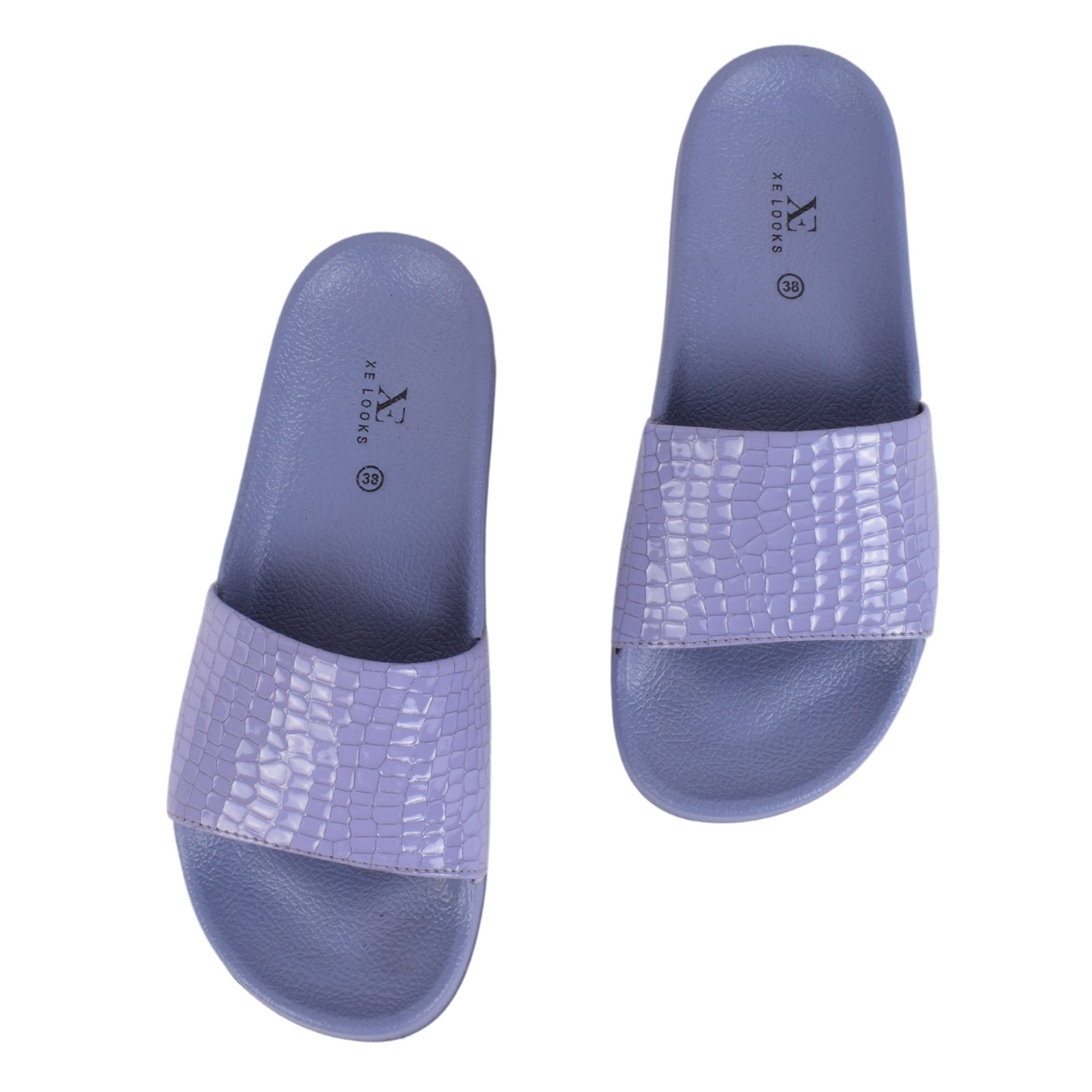 Croco Textured Design Comfortable Daily Use Sliders