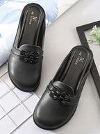 Slip-On Mules with Cushioned Footbed