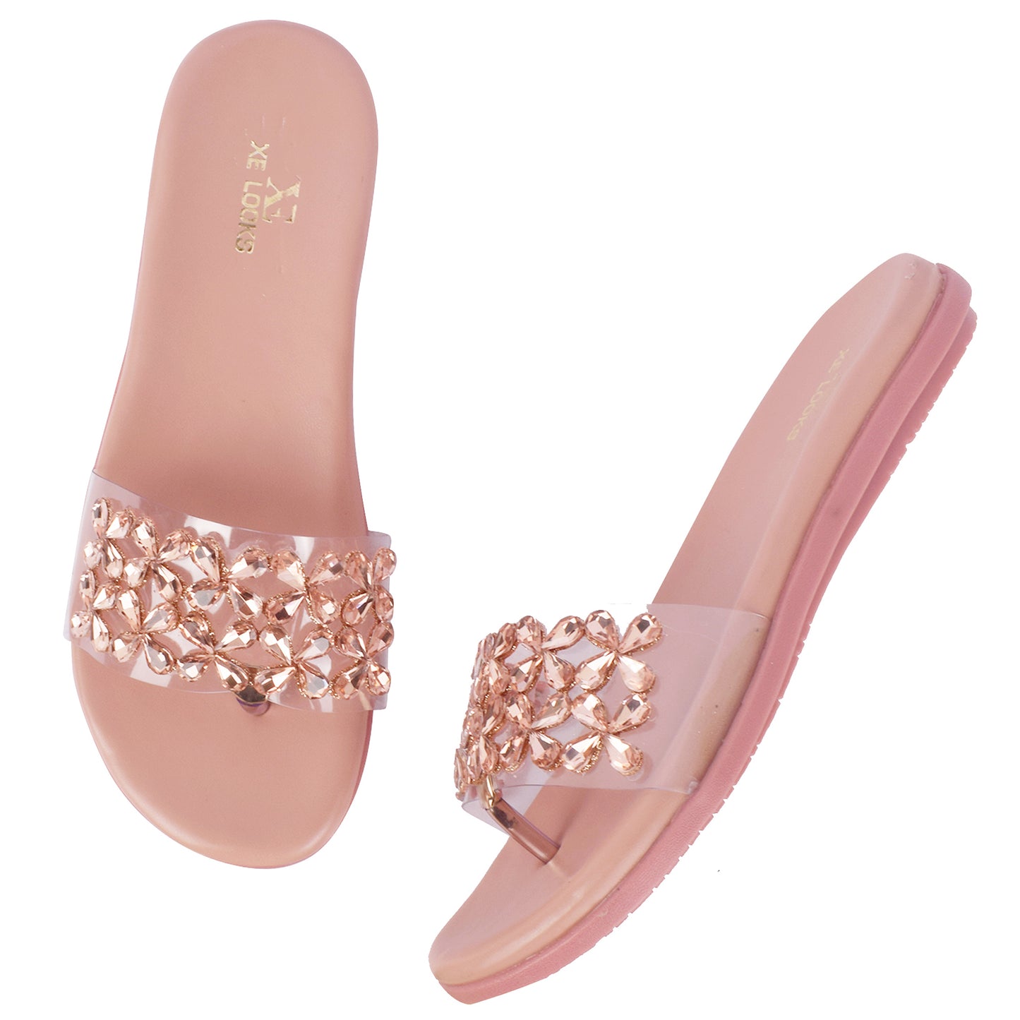 Elegant Stone Studded Fancy & Comfortable Flat Slippers