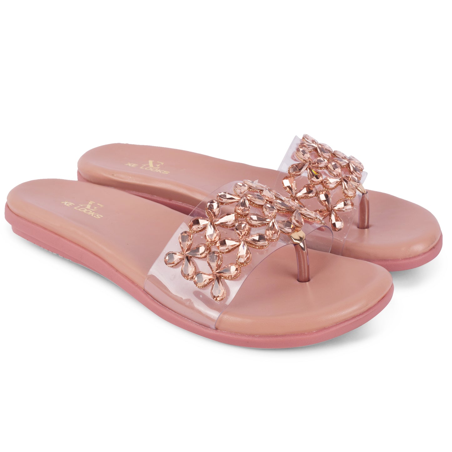 Elegant Stone Studded Fancy & Comfortable Flat Slippers