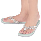 Modern Stone Studded & Glamorous Flat Slippers
