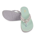Modern Stone Studded & Glamorous Flat Slippers
