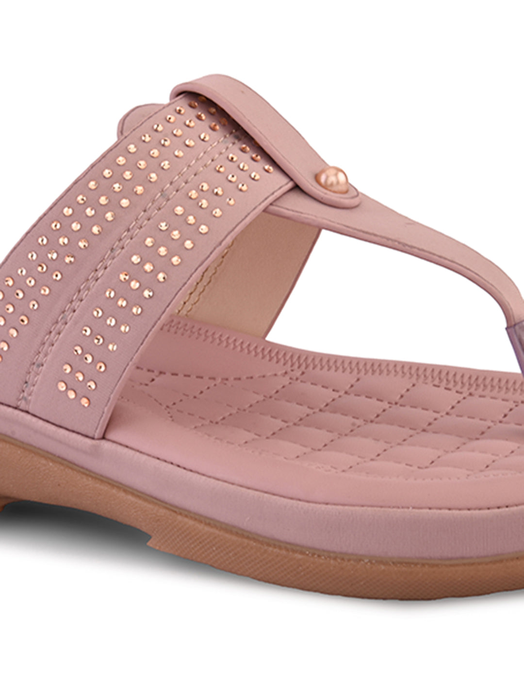 Lightweight Everyday Wear Embellished Comfort  Slippers