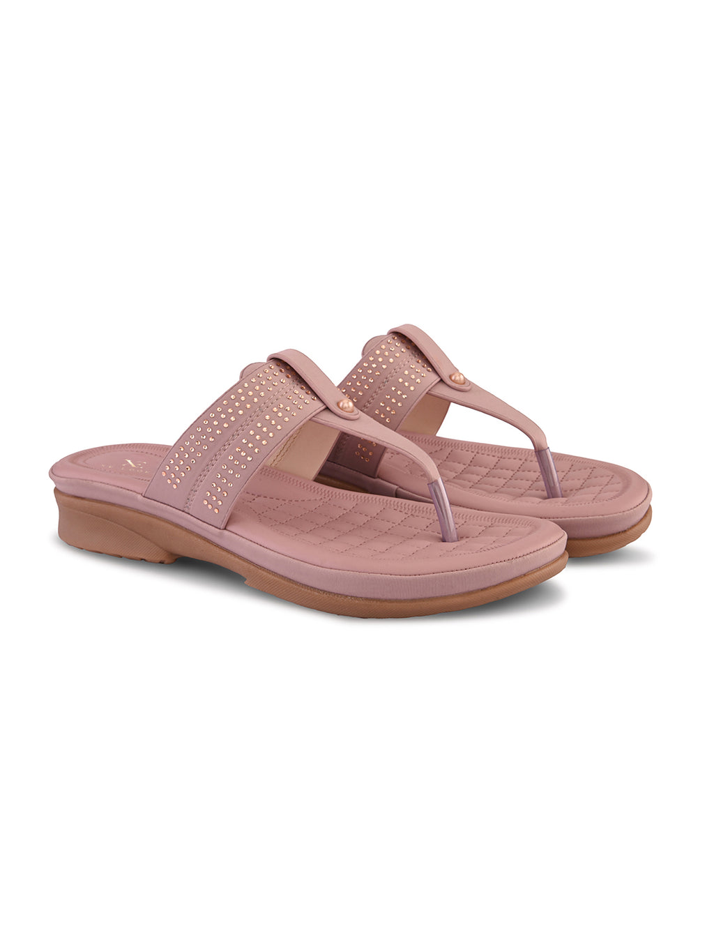 Lightweight Everyday Wear Embellished Comfort  Slippers