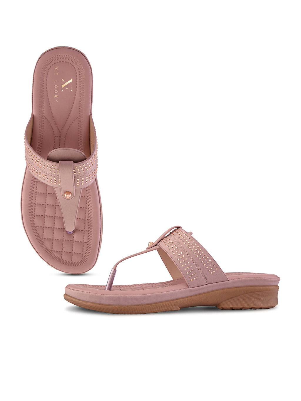 Lightweight Everyday Wear Embellished Comfort  Slippers