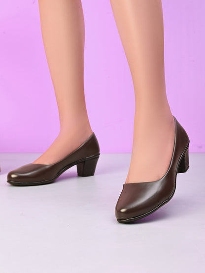 Attractive & Comfortable Block Heel Pumps Ballerinas