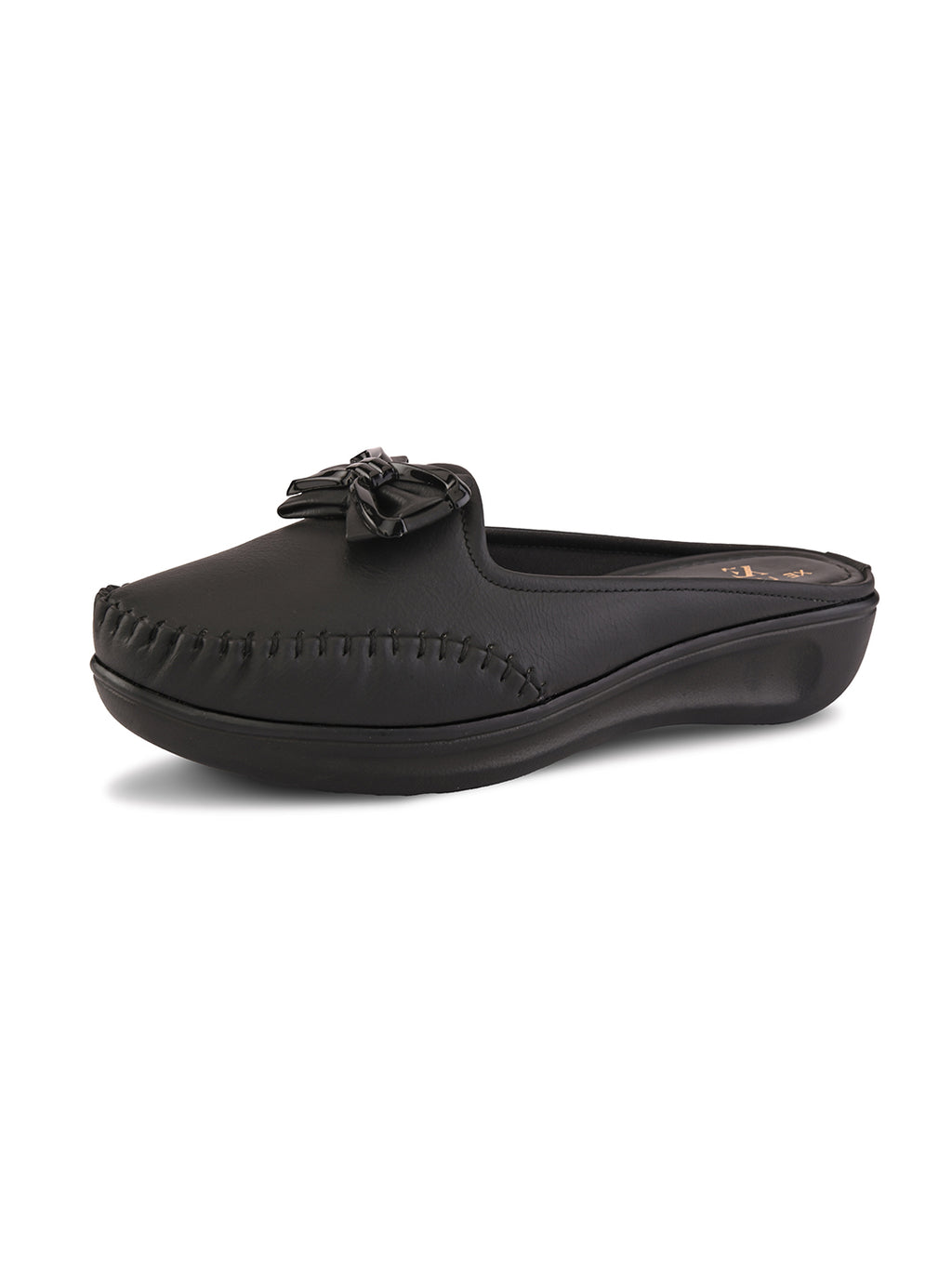 Stylish Slip-On Bow Mule Loafers