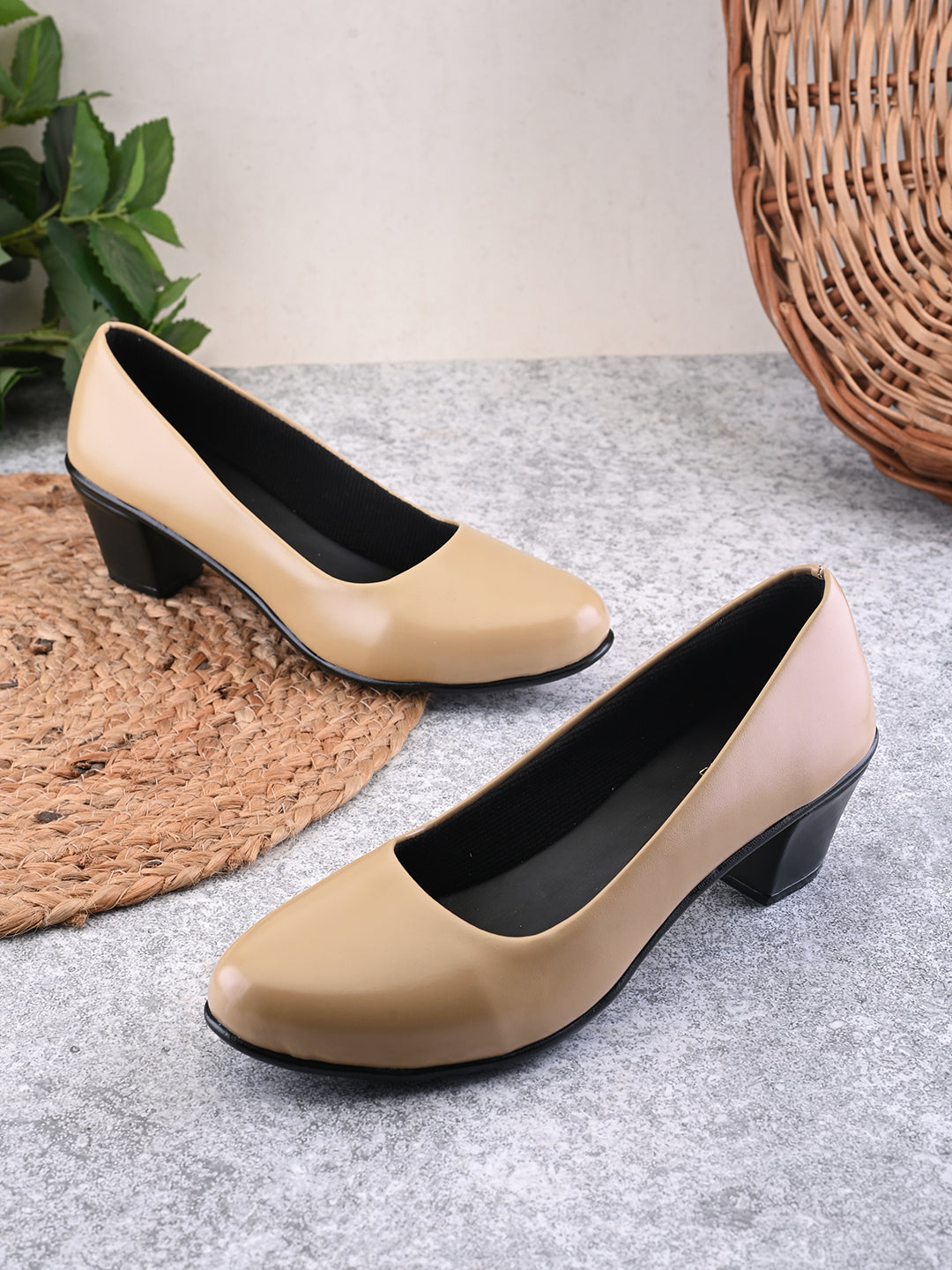 Attractive & Comfortable Block Heel Pumps Ballerinas