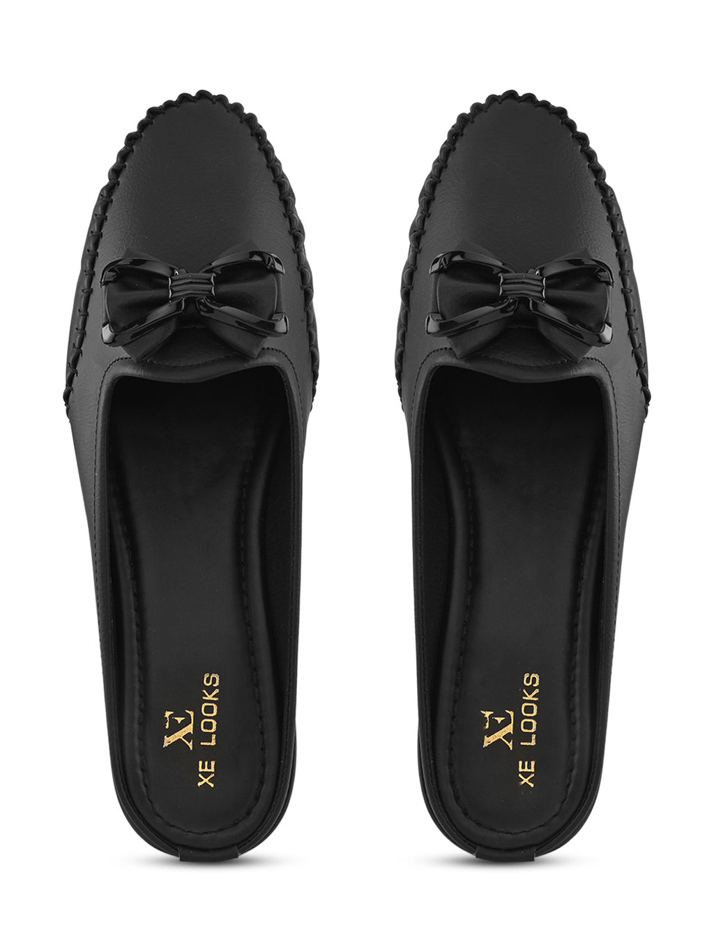 Stylish Slip-On Bow Mule Loafers