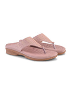 Elegant Slip-On Toe Loop Wedge Slippers