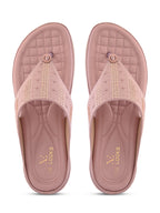 Elegant Slip-On Toe Loop Wedge Slippers