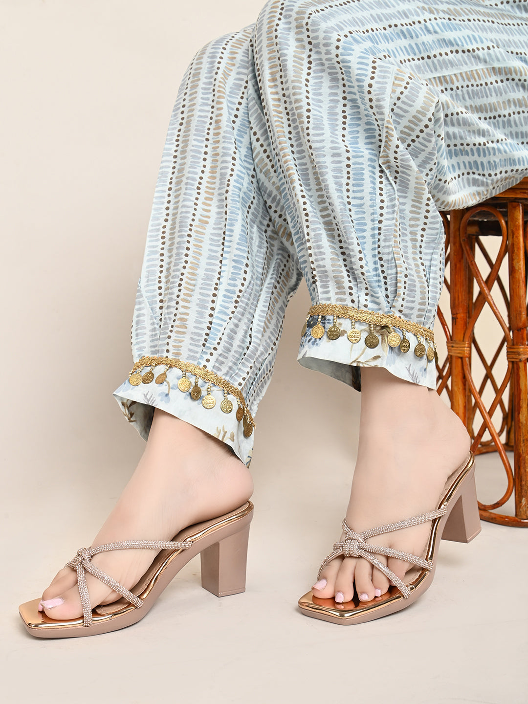 Comfortable & Fancy Block heel sandal