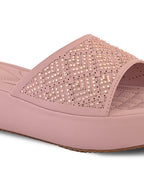 Classic Fancy Wedge Slippers for Women