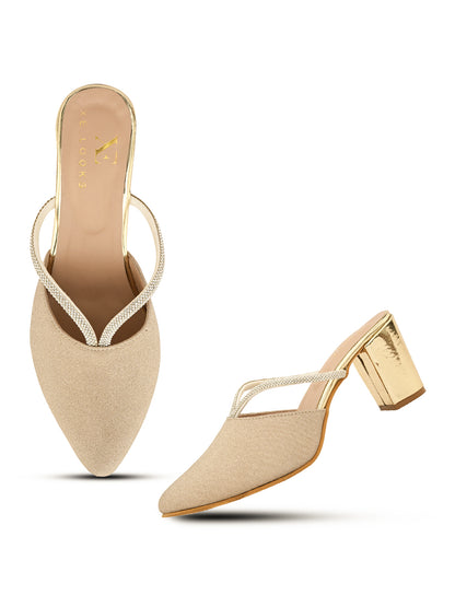 Graceful & Trendy  Slip-On Heels