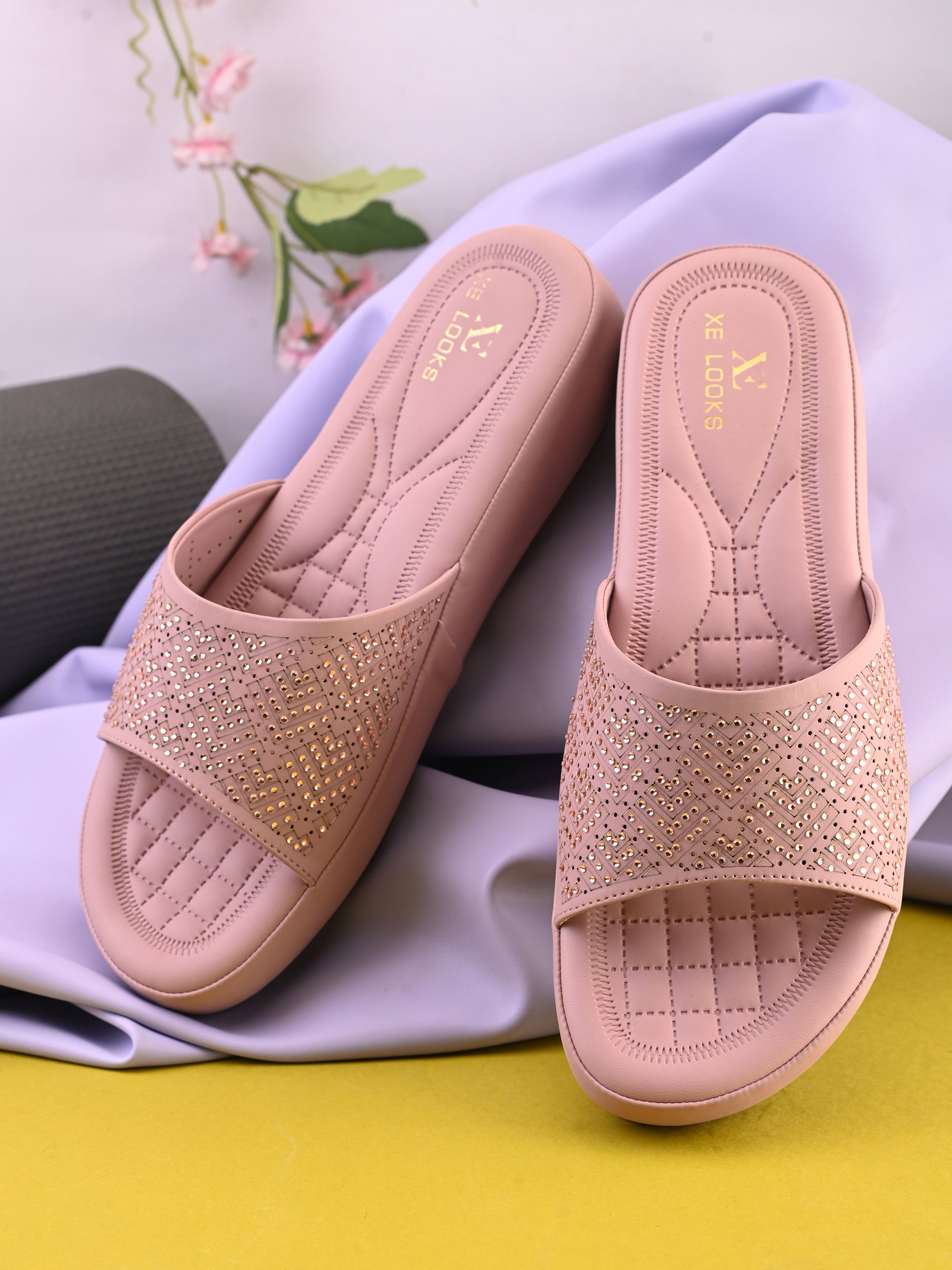 Classic Fancy Wedge Slippers for Women