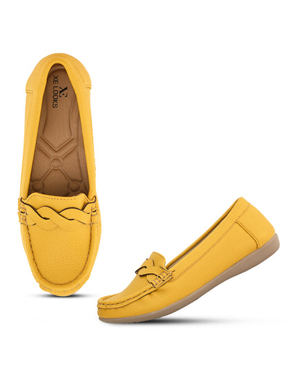 Soft & Comfortable Wave Design Slip-On -Loafer