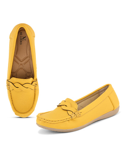 Soft & Comfortable Wave Design Slip-On -Loafer