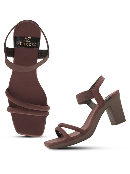 Bold & Trendy , Soft Block High Heels Sandals