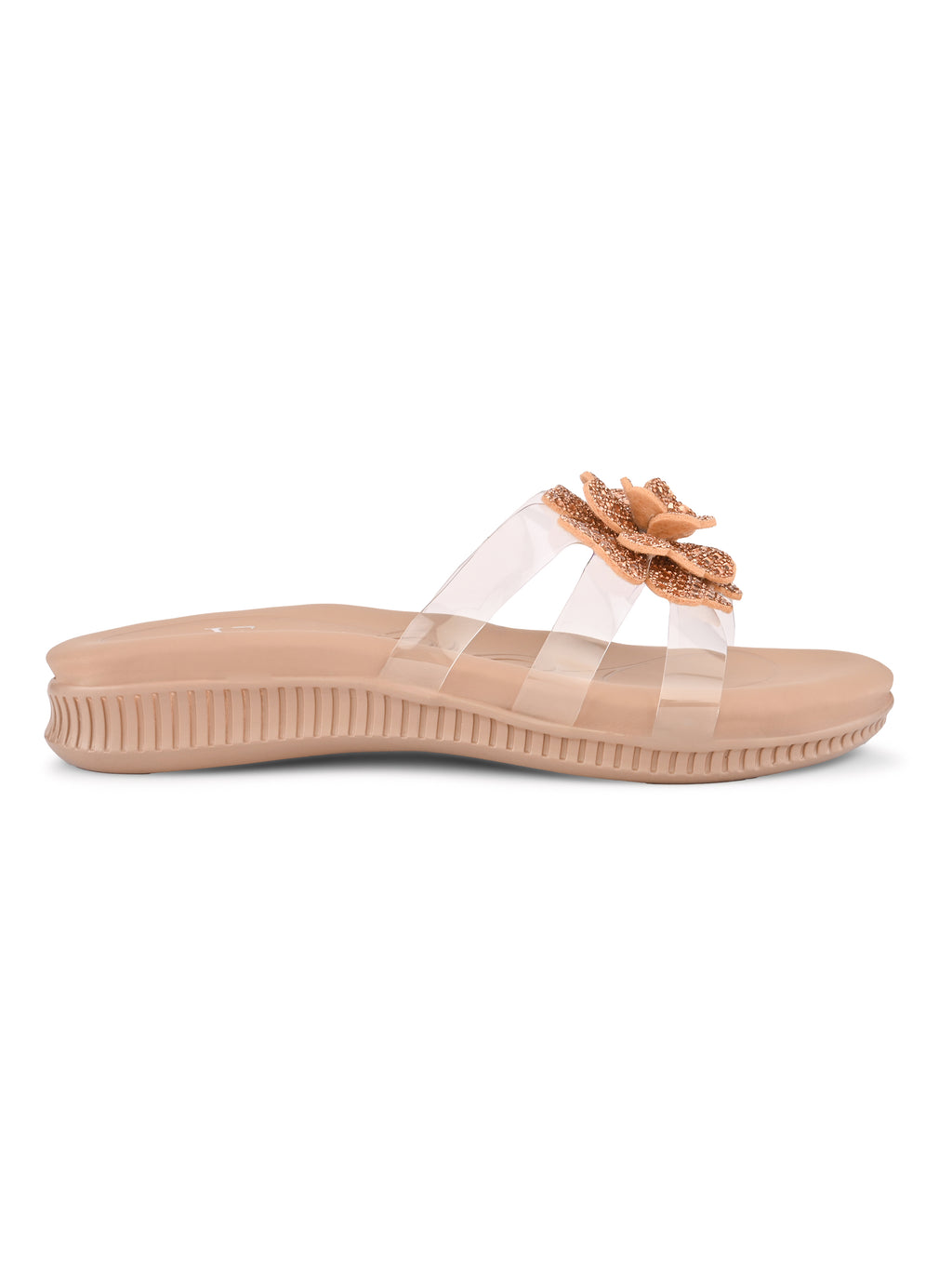 Crystal Rose Transparent Comfort Cushion Slides