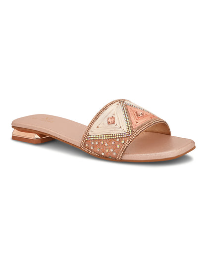 Chic & Classy Embellished Flat Slippers