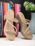Stylish & Fancy With Ankle Strap Block Heel Sandals