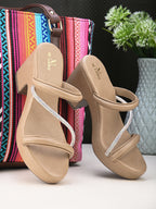 Stylish & Fancy With Ankle Strap Block Heel Sandals