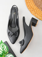 Slingback with Stylish Finish Heels