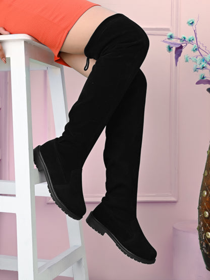 Comfortable Over-The-Knee Flat Long Boots