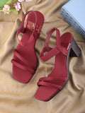 Bold & Trendy , Soft Block High Heels Sandals