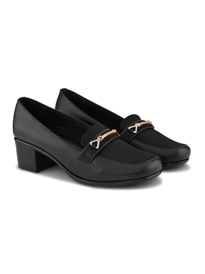 Comfortable Formal Block Heel Loafers
