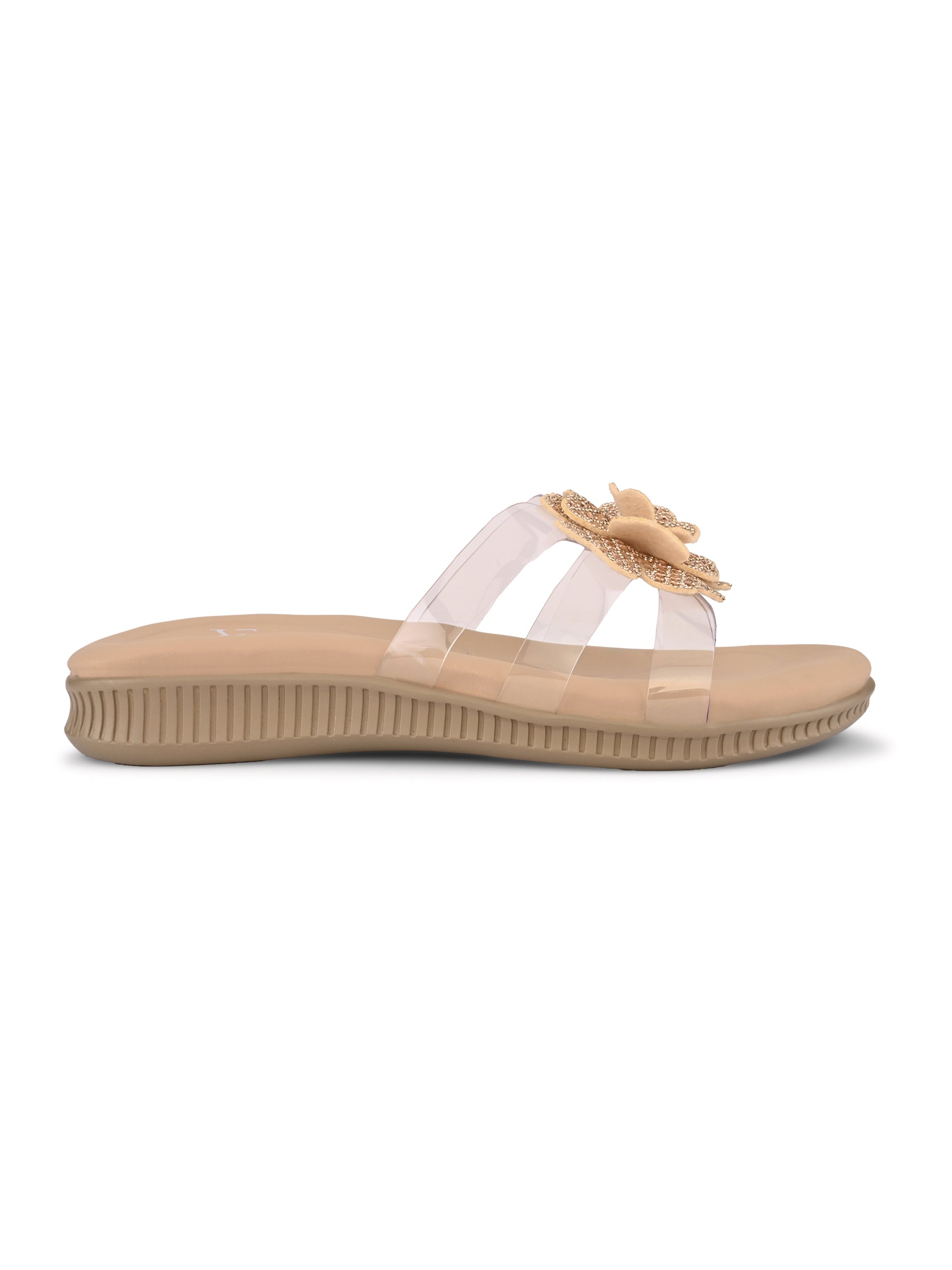 Crystal Rose Transparent Comfort Cushion Slides