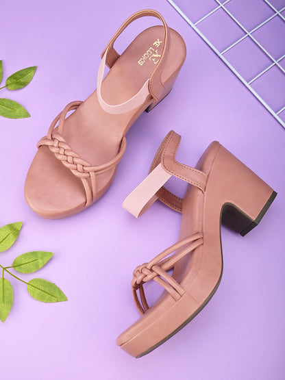 Block Heel Sandals With Comfort, Softness, Style, Elegance & Ankle straps